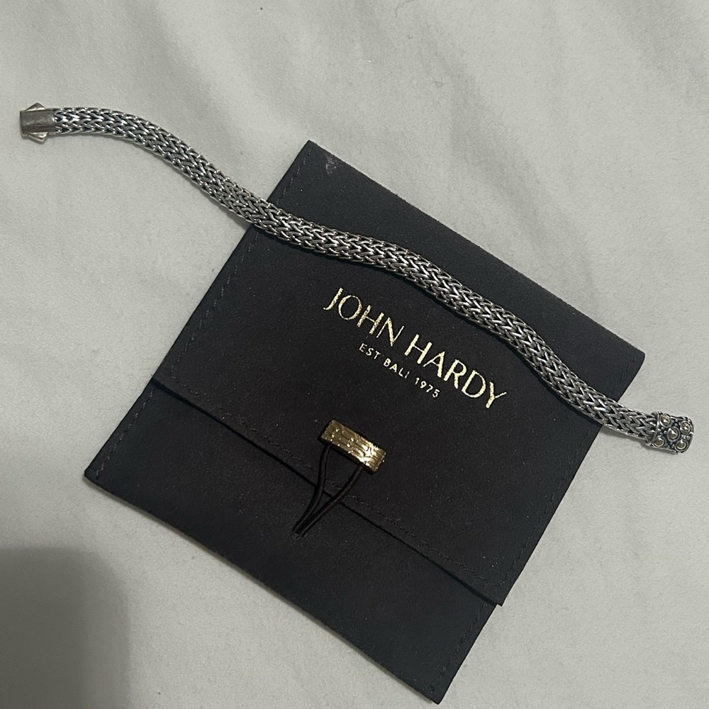 John Hardy Dot Sterling Silver & 18K Yellow Gold Bracelet - Picture 3 of 7